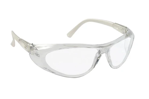 Clear white safety glasses