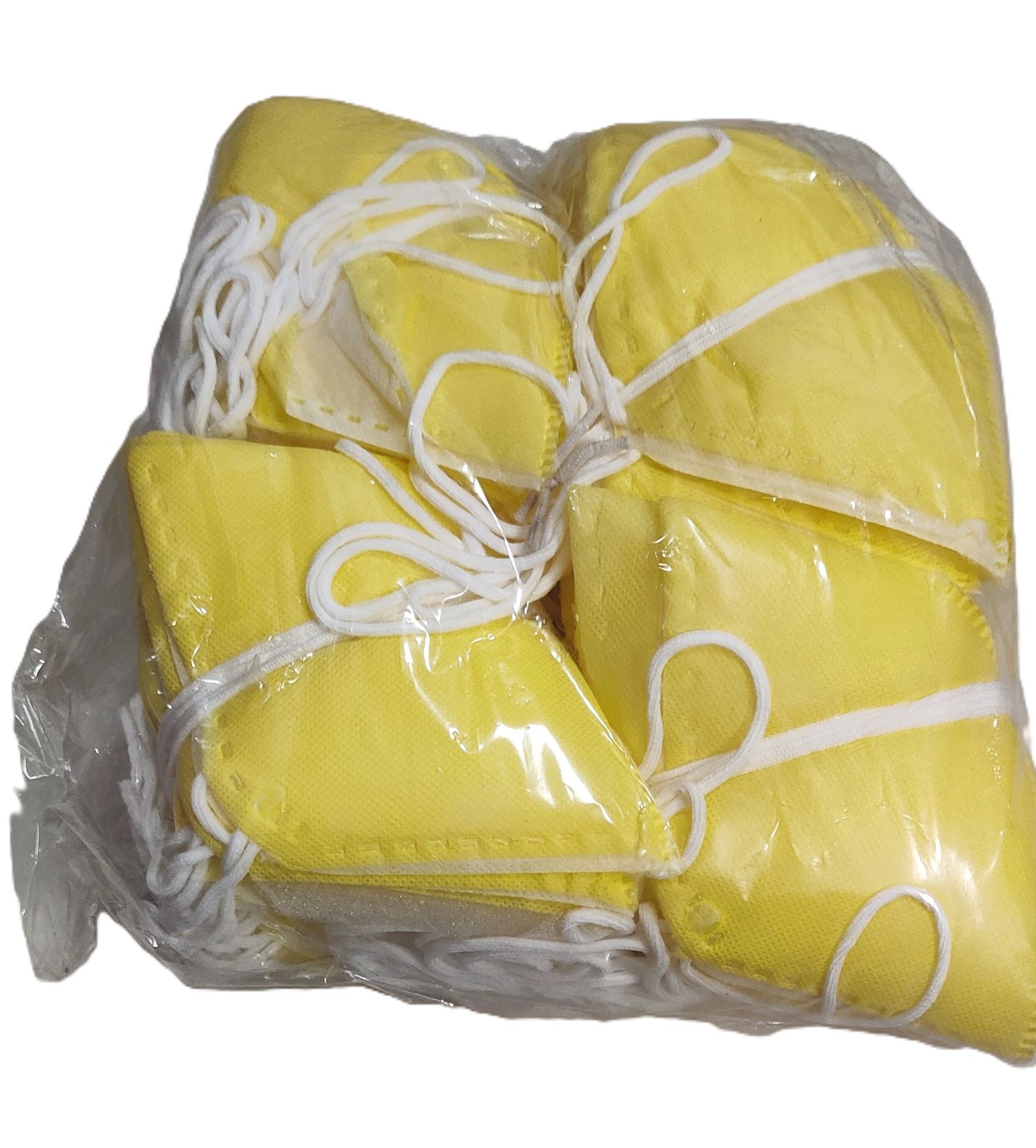 Disposable yellow masks